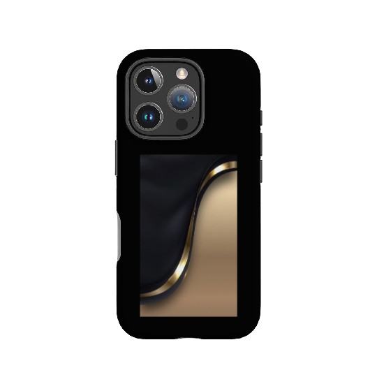 Luxury Elegant Black Gold Wave IPhone Cases
