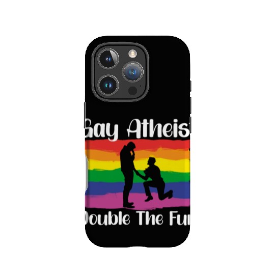 Gay LGBTQ Atheist Atheism Anti Religion Securalism IPhone Cases