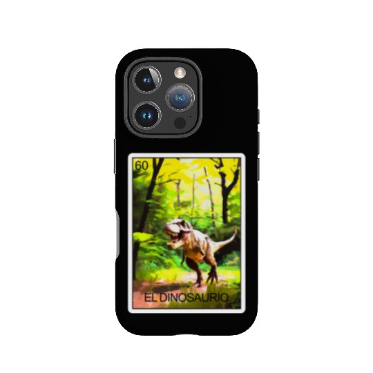 El Dinosaurio Dinosaur Card Mexican Lottery Card IPhone Cases