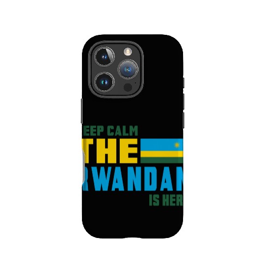 Keep calm Rwanda flag design IPhone Cases