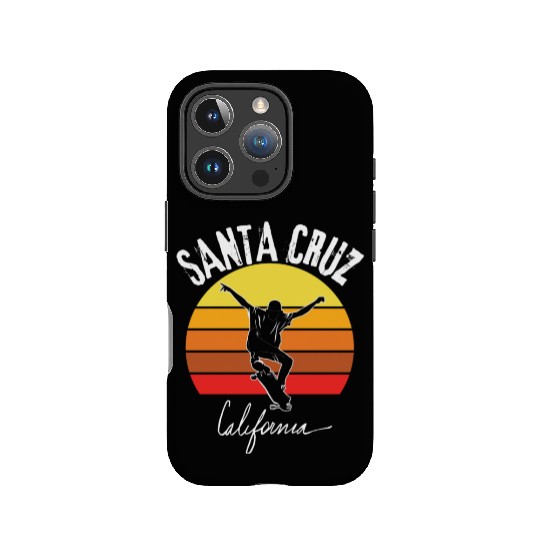 Old School Skater Santa Cruz California IPhone Cases