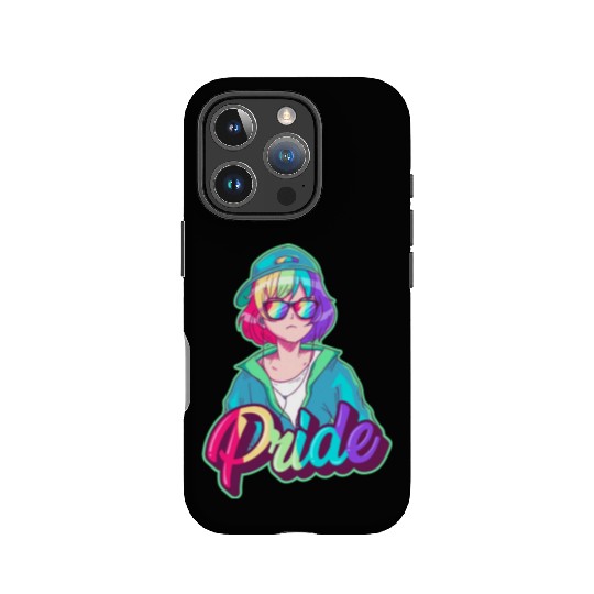 Gay Pride Anime Girl Hip Hop Rainbow Gay Flag LGBT IPhone Cases