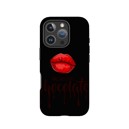Will kiss for chocolate IPhone Cases