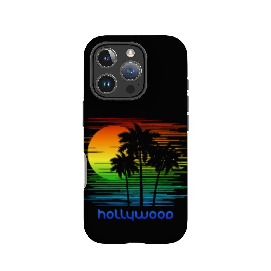 Hollywood California LGBTQ Rainbow Flag Pride IPhone Cases