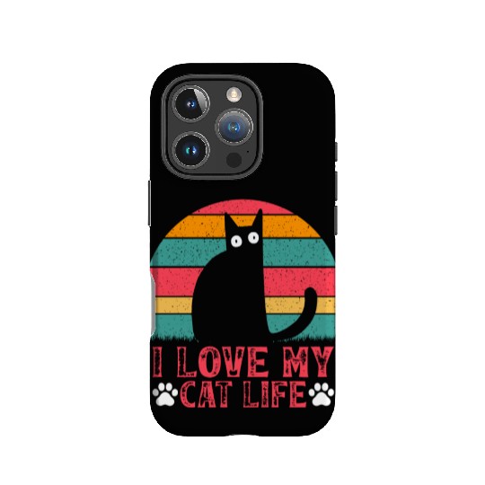 Funny Cat Meme Cat Owner Cat Lover I Love My Cat L IPhone Cases