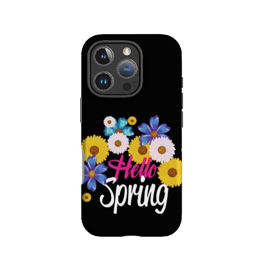 hello /spring IPhone Cases