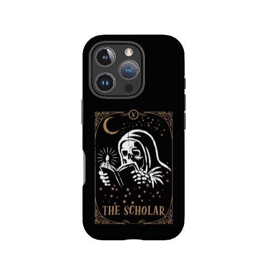 Skeleton Scholar Tarot Card Occult Club Gothic IPhone Cases