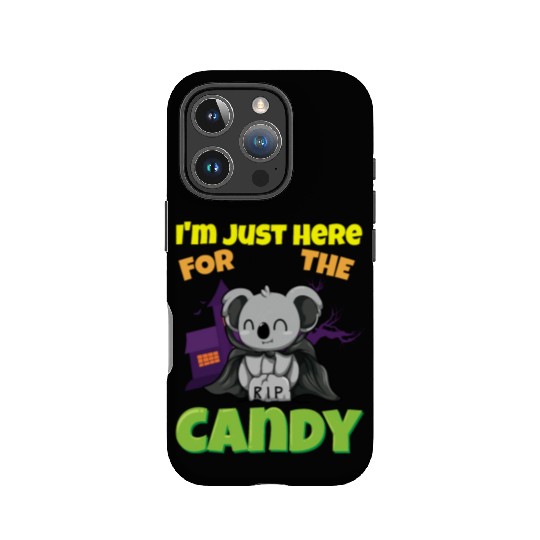 I'm Just Here For The Candy Scary Halloween Beast IPhone Cases