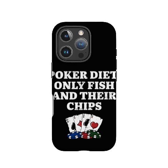 Poker Diet Fish and Their Chips Poker Player IPhone Cases