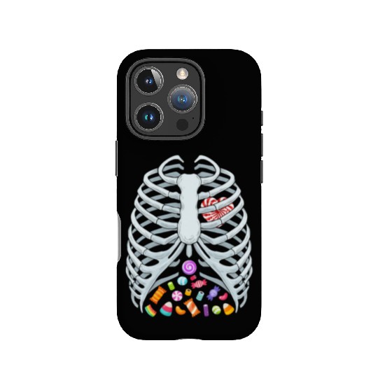 Funny Candy Skeleton Rib Cage Halloween Costume IPhone Cases
