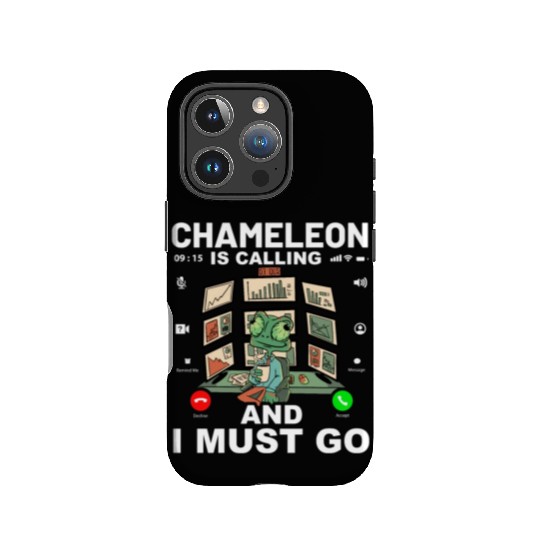 Chameleon is calling and I must go IPhone Cases