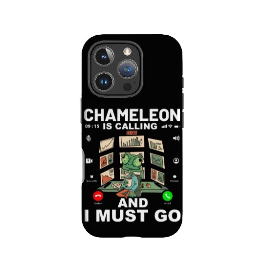 Chameleon is calling and I must go IPhone Cases
