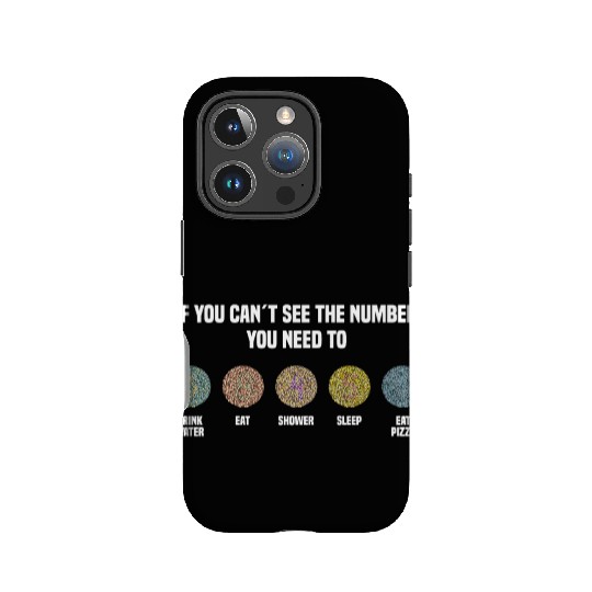 Ishihara Numbers - Eat Pizza IPhone Cases