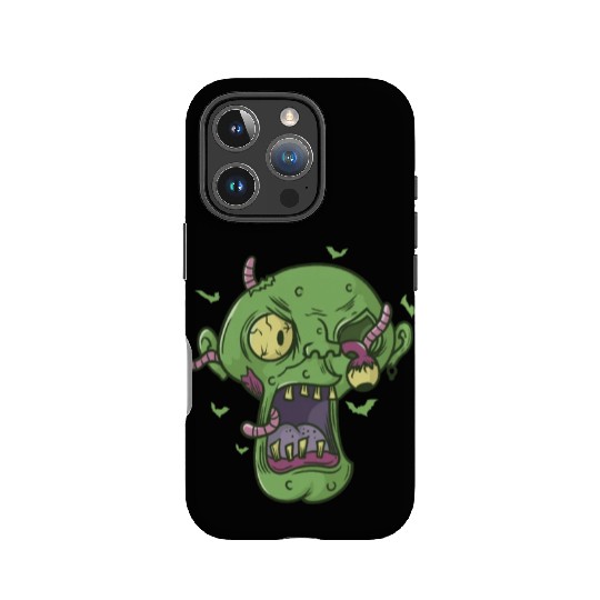 creepy Halloween Head with Worms IPhone Cases