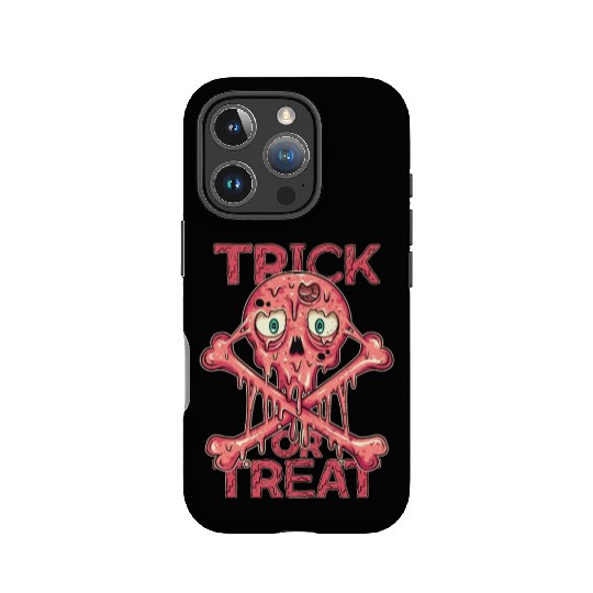 Bubble Gum Skull Bones Melting Creepy Halloween IPhone Cases