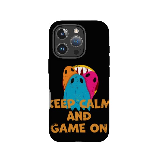 keep calm and game on IPhone Cases
