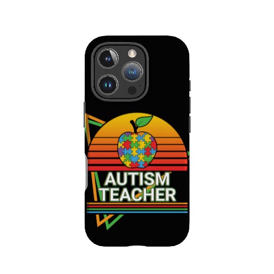 Autism Teacher Retro IPhone Cases