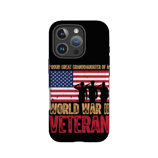 Proud Veteran Granddaughter IPhone Cases