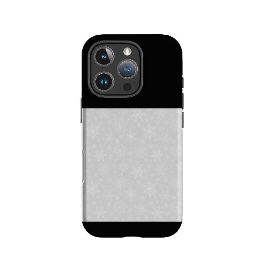 Grey Snowflakes Pattern IPhone Cases