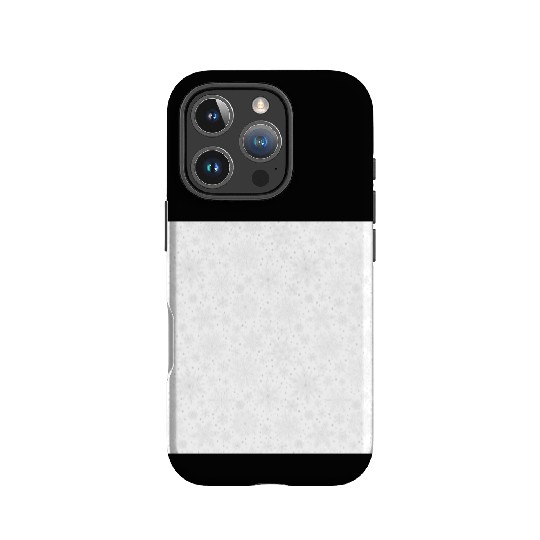 Modern Snowflakes Pattern White Silver IPhone Cases