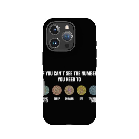 Ishihara Numbers - Travel To Dubai IPhone Cases