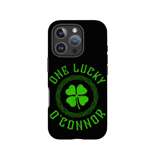 One Lucky O'Connor Irish Family Four Leaf Clover IPhone Cases