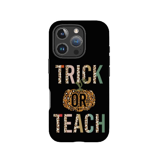 Trick Or Teach Leopard Print Halloween IPhone Cases