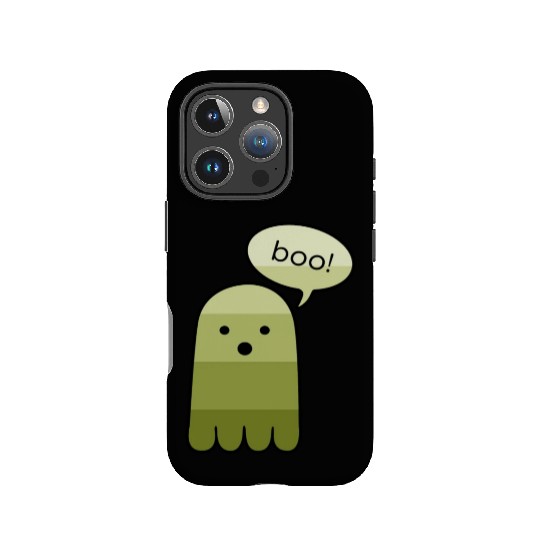 Olive Green Boo Ghost Halloween IPhone Cases