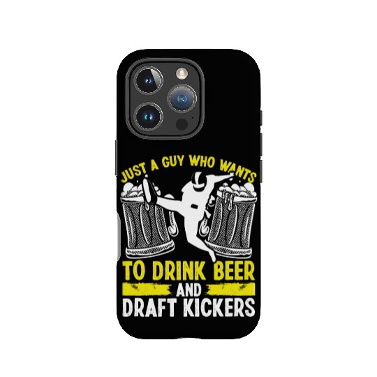 Fantasy Football Player Drinking Draft Kickers IPhone Cases