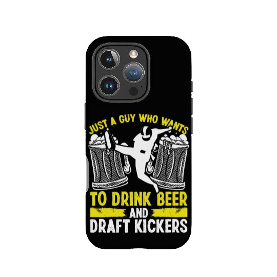 Fantasy Football Player Drinking Draft Kickers IPhone Cases