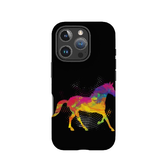 Horse Lover Equestrian Horse Jockey Fan Polygon IPhone Cases