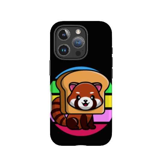 Red Panda In Toast IPhone Cases