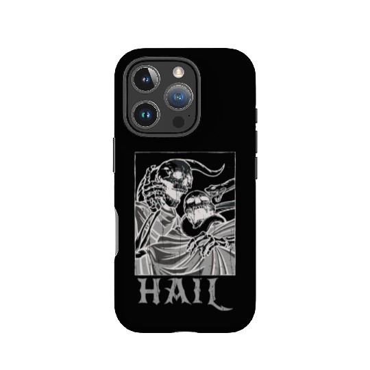 Skeleton Bones Tarot Card Occult Hail Gothic IPhone Cases