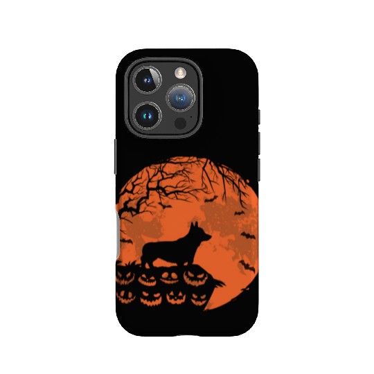 Corgi And Moon Halloween Funny Dog Lover Gift IPhone Cases
