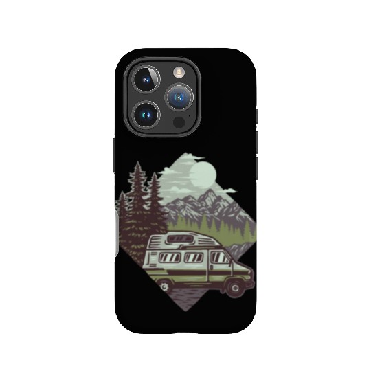 Camping Mountains Wilderness IPhone Cases