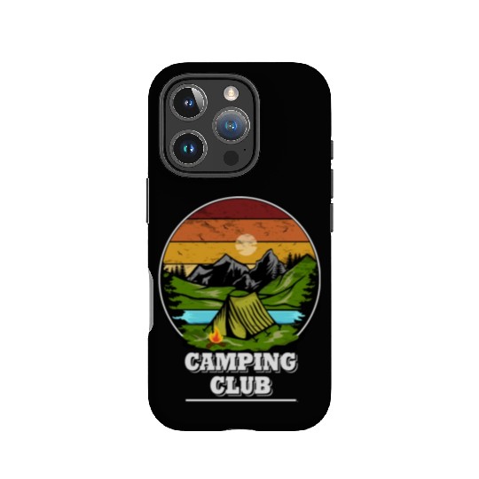 Camping Clun, Tent, Camping Wilderness IPhone Cases