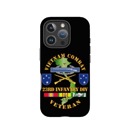 Vietnam Combat Infantry Veteran w 23rd Inf Div SSI IPhone Cases