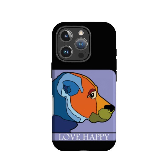 DOG LOVE HAPPY IPhone Cases