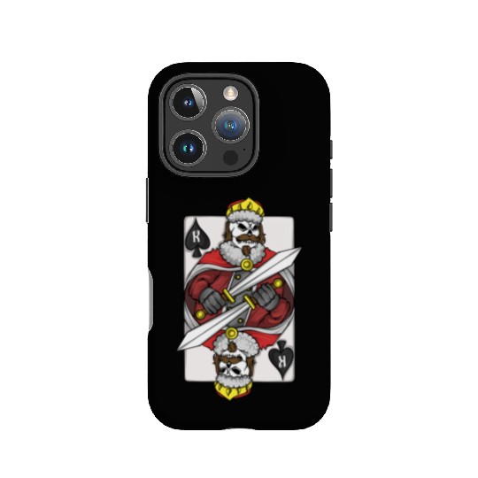 Poker Player King Poker Card Skeleton Gambler IPhone Cases