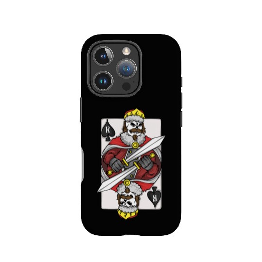 Poker Player King Poker Card Skeleton Gambler IPhone Cases