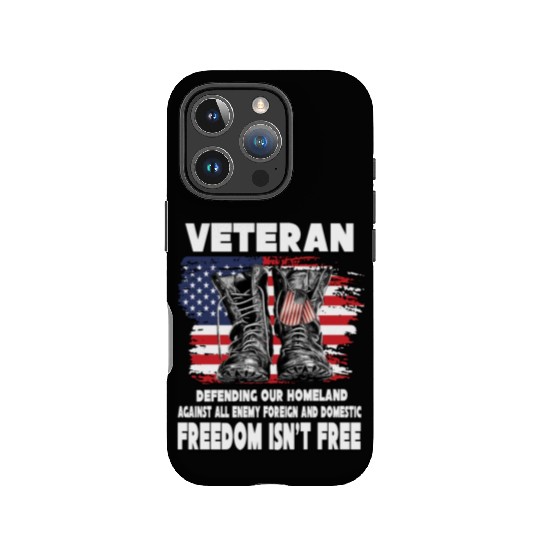 VETERAN PROTECTING AT HOME FREEDOM ISNT FREE IPhone Cases