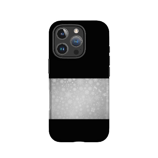 Abstract Grey Snowflakes Pattern IPhone Cases