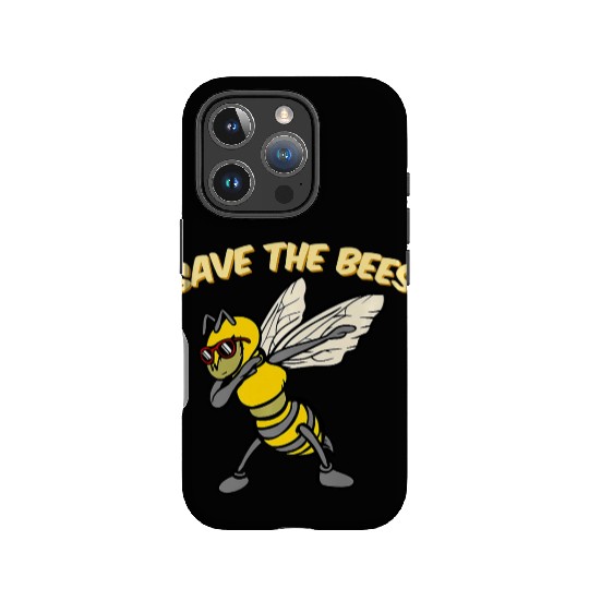 Save The Bees IPhone Cases Dabbing Bumblebee Bee Earth Pl