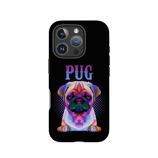 Dog Breed Colorful Pug IPhone Cases
