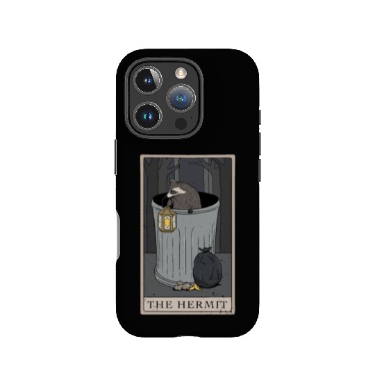 raccoon Hermit Tarot Card IPhone Cases