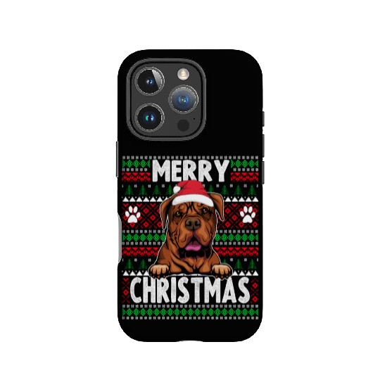 Bordeaux Great Dane Christmas Lights Petg Lovers X IPhone Cases