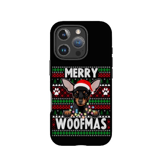 Chihuahua Christmas Lights Dog Lovers Xmas Pajama IPhone Cases