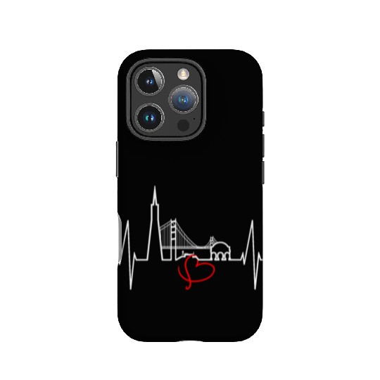 San Francisco Skyline Heartbeat California Lover IPhone Cases
