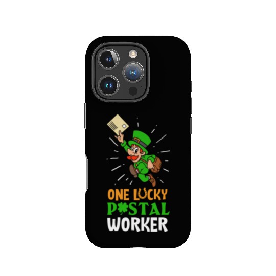 One Lucky Postal Worker St. Patrick's Day Clover IPhone Cases