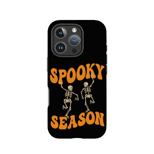 Cute Spooky Season Dancing Skeletons Halloween IPhone Cases